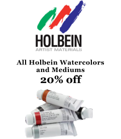 All Holbein Watercolors  and Mediums  20% off